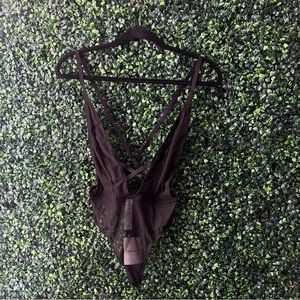 Sexy black forever 21 bodysuit